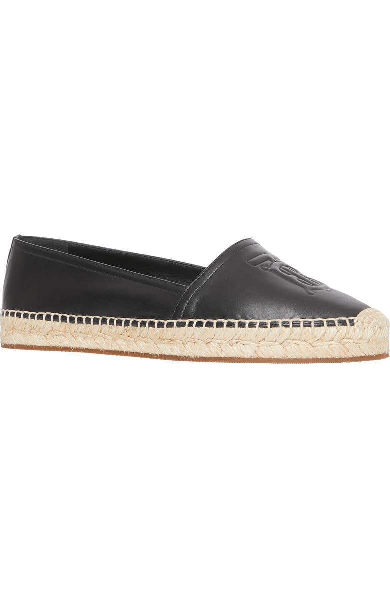 Burberry Tabitha Logo Monogram Espadrille Flat, Main, color,