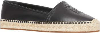 Tabitha Monogram Burberry Tabitha Logo Monogram Espadrille Flat (Women) | Nordstrom