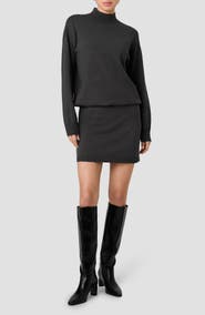 French Connection Cosysoft Long Sleeve Blouson Minidress