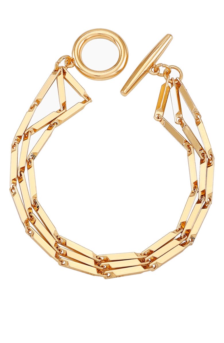 Vince Camuto Layered Toggle Bracelet, Alternate, color, Goldtone1