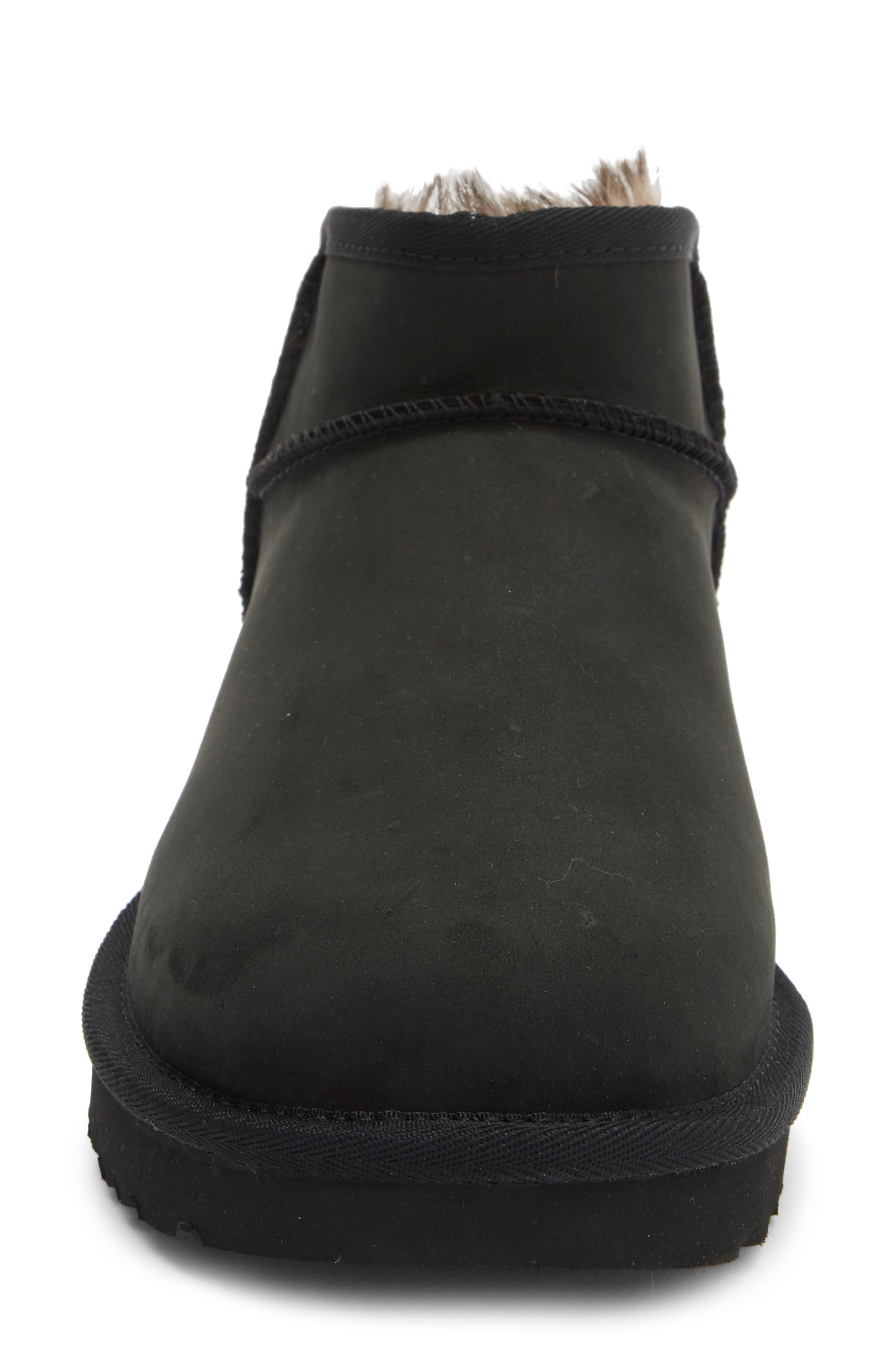 Classic Ultra Mini Nubuck Bootie, Alternate, color, BLACK