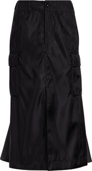 Sacai Insulated Nylon Twill & Satin Cargo Skirt
