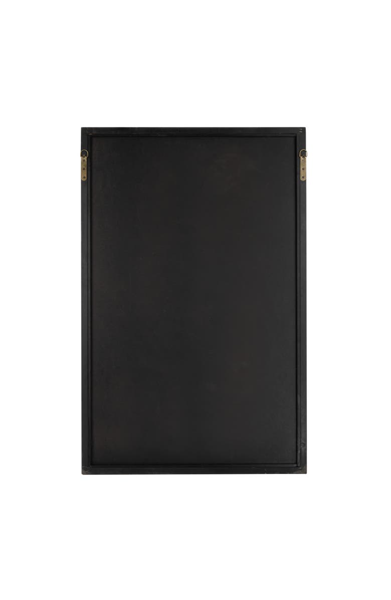 Olive Grove Vintage Wall Mirror with Geometric Art Deco Frame, Alternate, color, Black