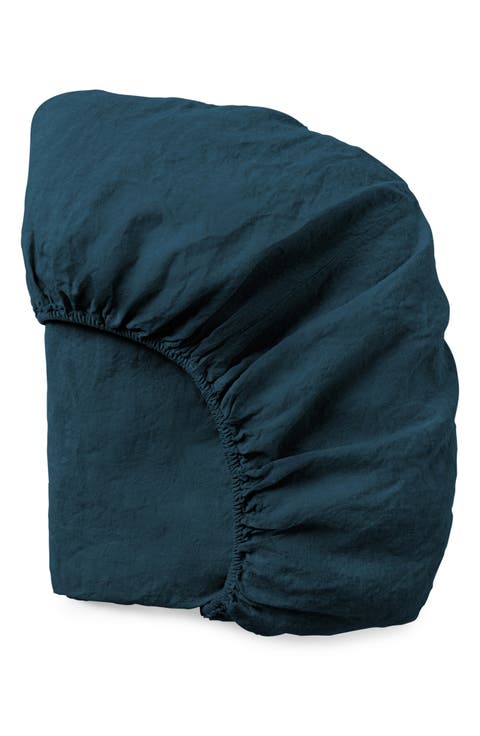 Relaxed Organic Linen Fitted Sheet