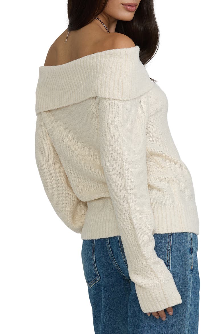 Drift Off Shoulder Sweater, Alternate, color, SALT CRYSTAL