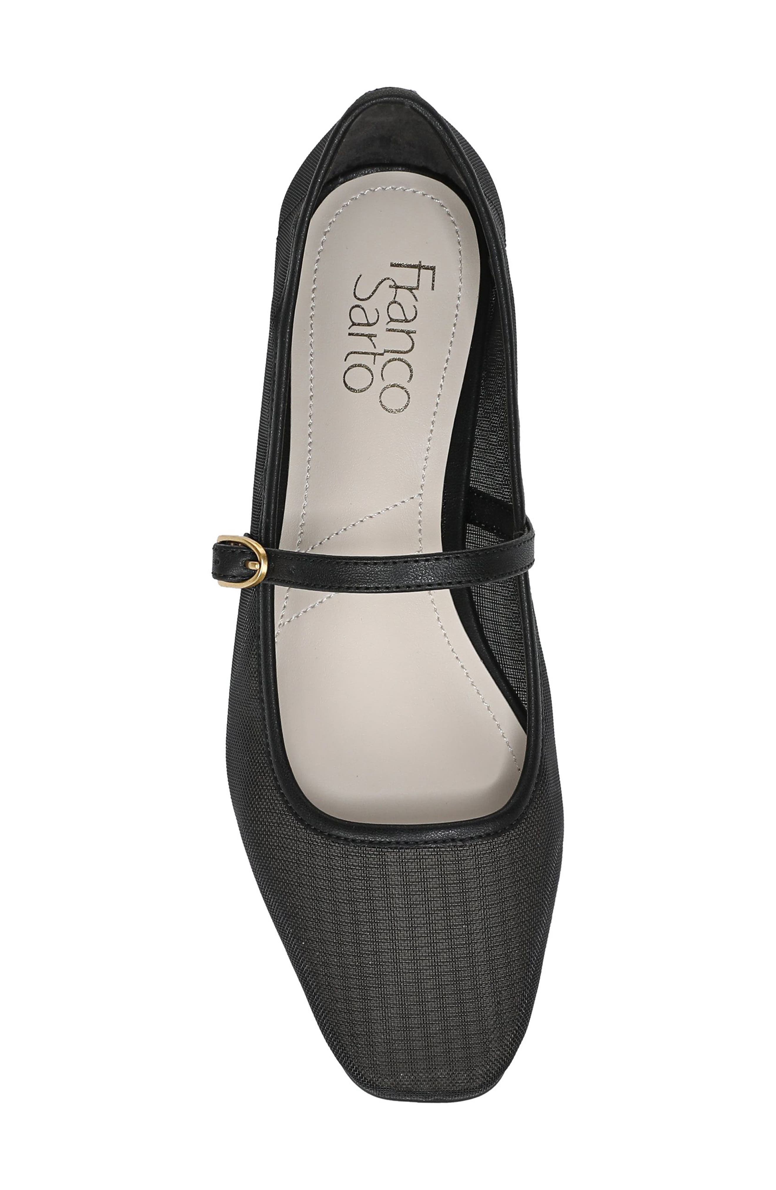 Franco Sarto Valie Mary Jane Flat, Alternate, color, Black