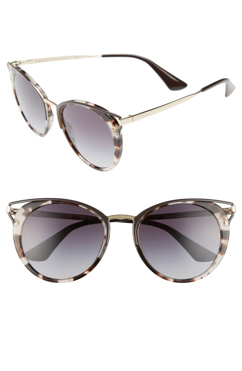 Prada 54mm Gradient Sunglasses, Main, color, 