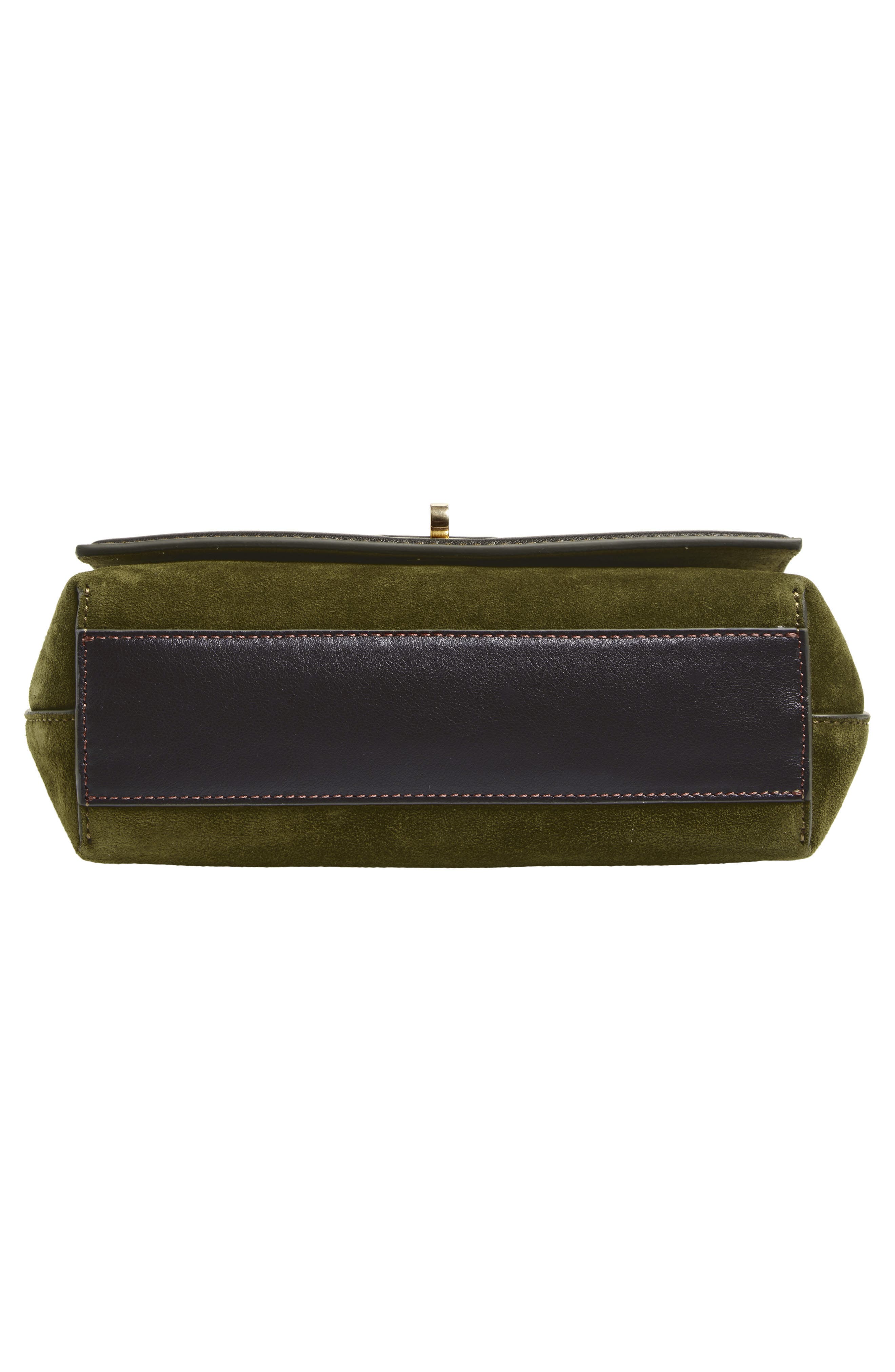 Anya Hindmarch Mortimer Suede Crossbody Bag, Alternate, color, Bonsai / Grape