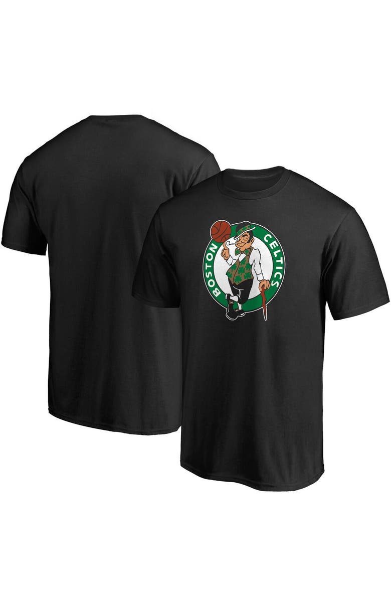 FANATICS Men's Fanatics Branded Black Boston Celtics Primary Team Logo T-Shirt, Main, color, Black