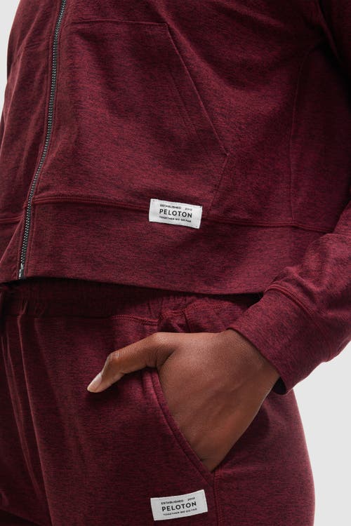 Peloton Dreamblend Full Zip In Red Grape