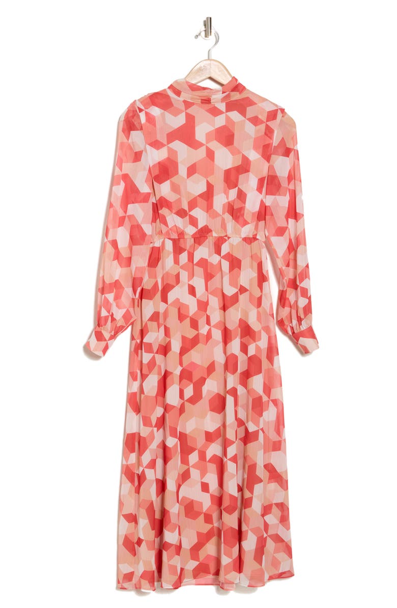 AREA STARS Qube Mock Neck Long Sleeve Dress, Alternate, color, 