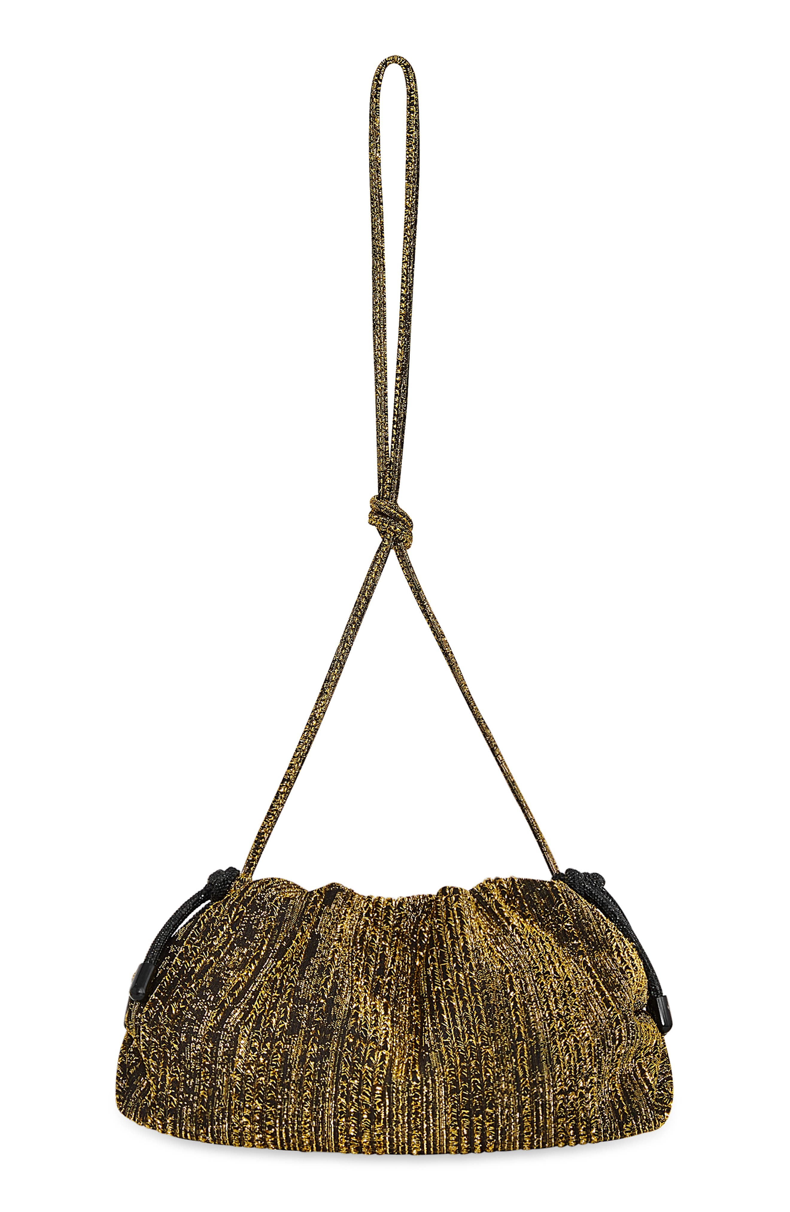 Tie Me Up Pouch, Alternate, color, GOLD