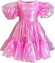 Lola + The Boys Crystal Pink Hologram Dress