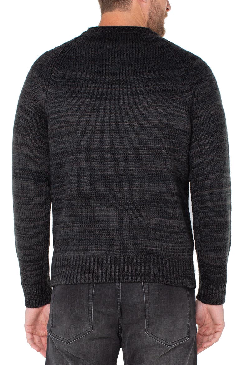 Raglan Sleeve Sweater, Alternate, color, BLACK GREY SPRUCE