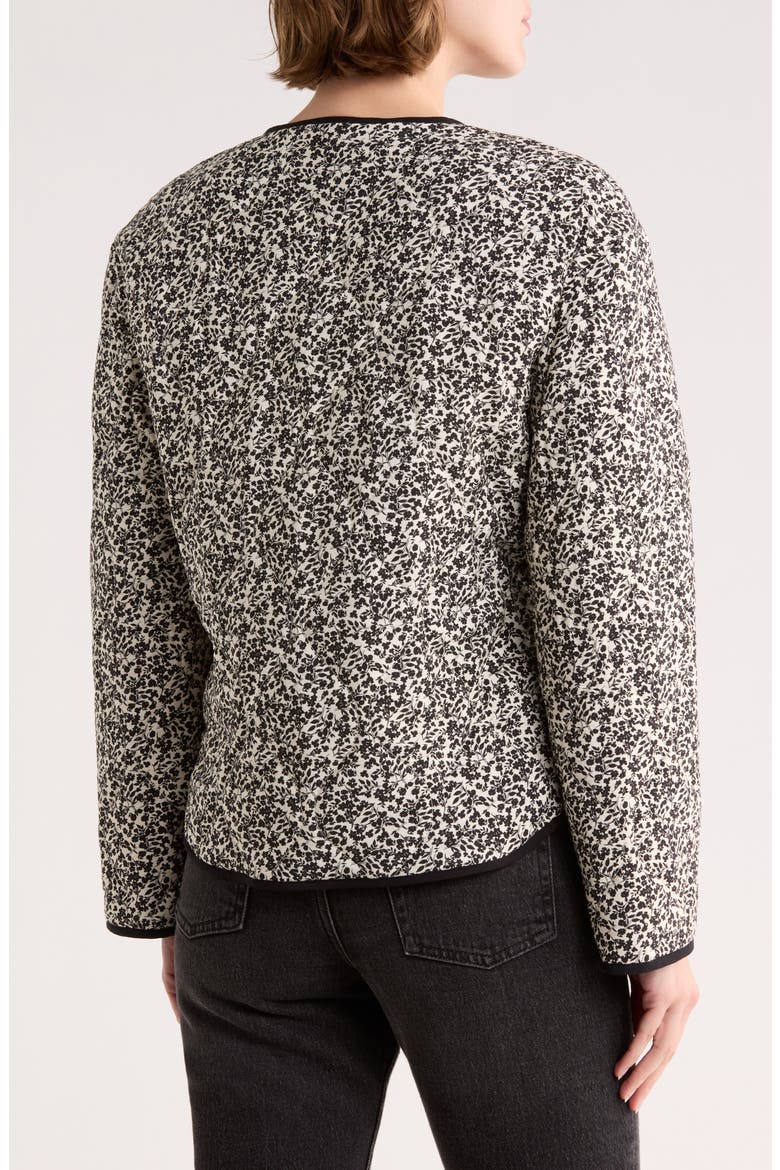 Quilted Jacket, Alternate, color, IVORY BLACK FRANCES DITSY