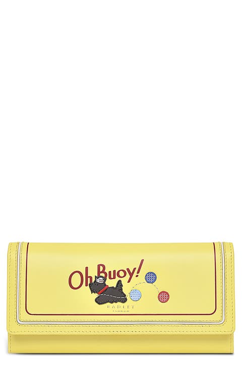 Oh Buoy! Large Flap Leather Wallet