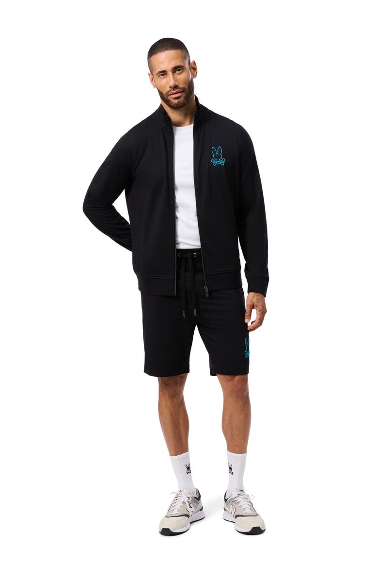 Psycho Bunny Felix Lightweight Knit Zip-Up Jacket, Alternate, color, 