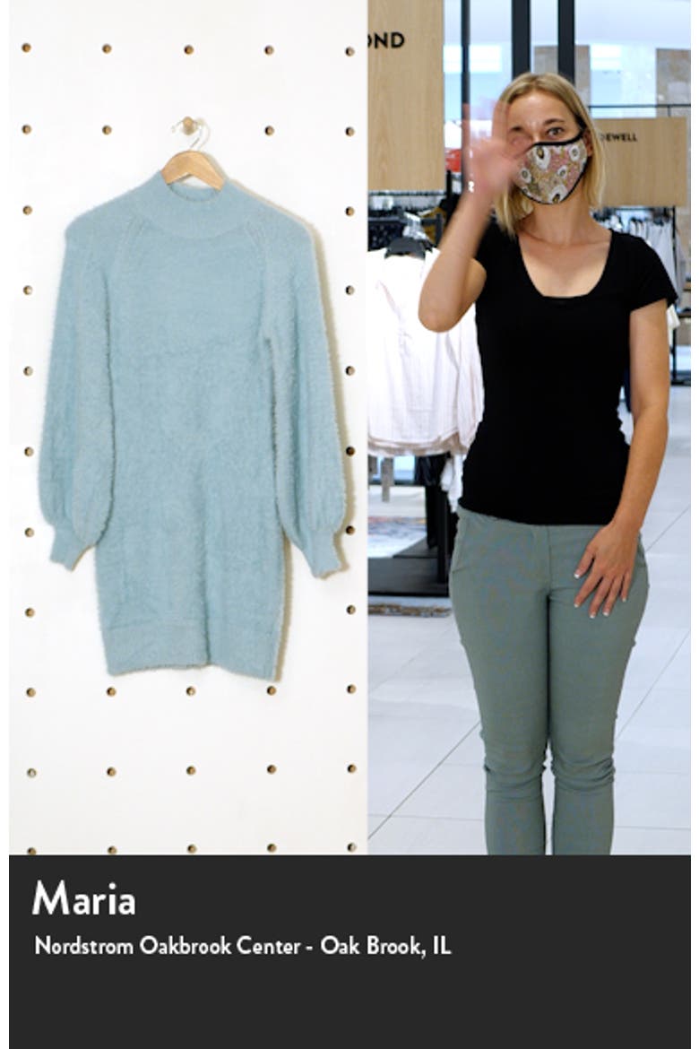 Long Sleeve Fuzzy Sweater Minidress video