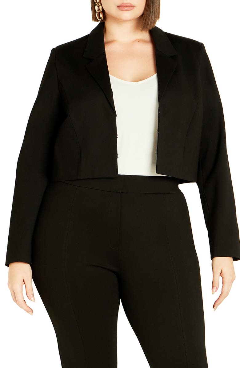 City Chic Wynter Crop Jacket, Alternate, color,