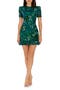Brittany Sequin Embroidered Cocktail Minidress