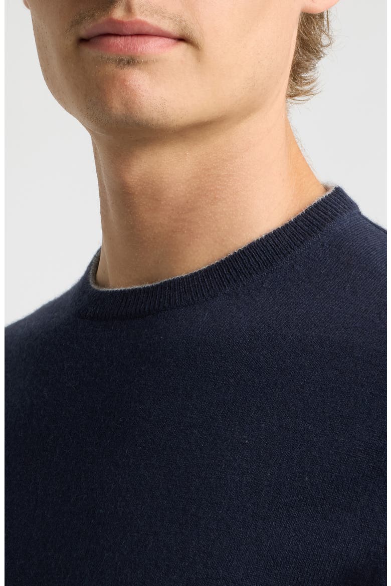 Crown Heritage Cashmere Crewneck Sweater, Alternate, color, NAVY