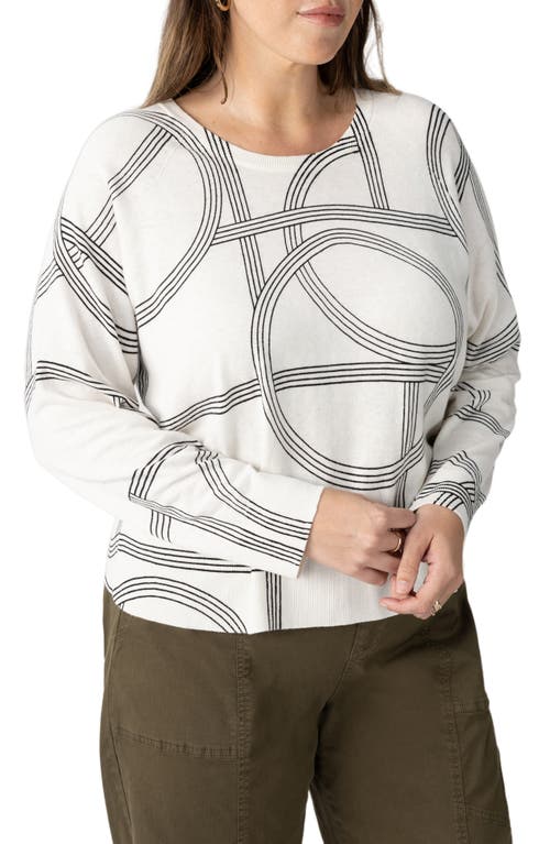 SANCTUARY SANCTUARY ALL DAY LONG FLORAL COTTON BLEND SWEATER