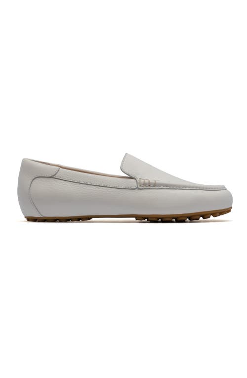 Abeo Harbor Loafer In White Pebble - Regular