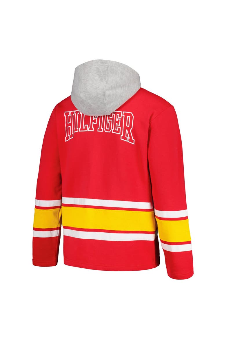Men's Tommy Hilfiger Red Kansas City Chiefs Ivan Fashion Pullover Hoodie, Alternate, color, Red