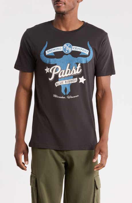 Pabst Steer Head Cotton Graphic T-Shirt