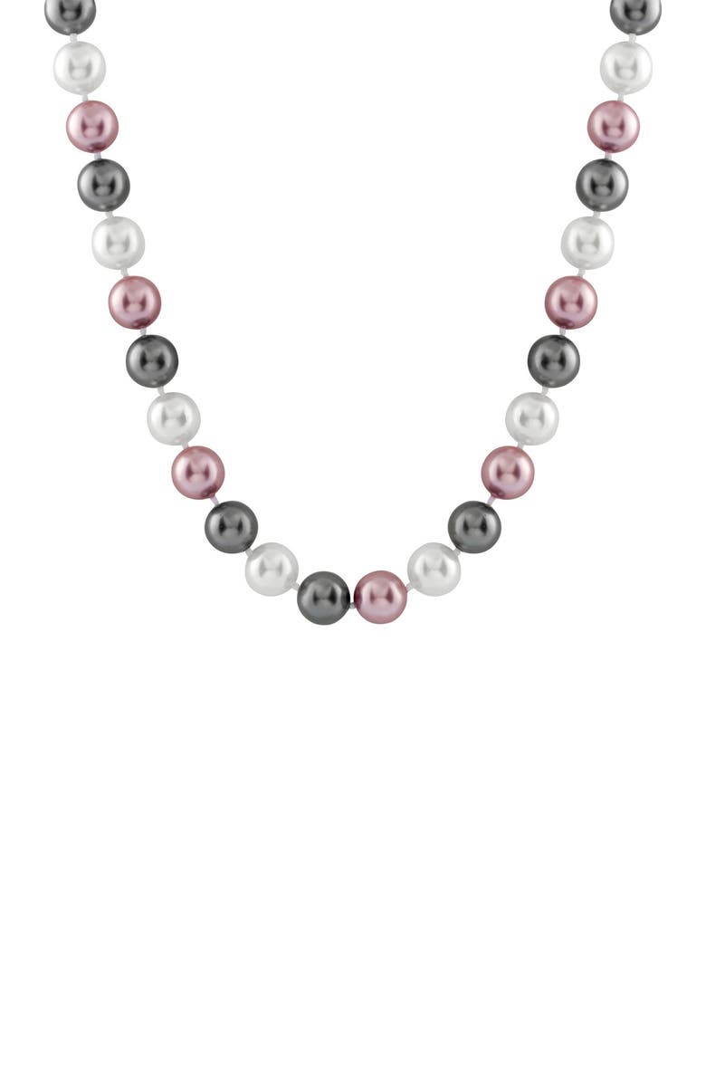 SPLENDID PEARLS 12-13mm Multicolor Shell Pearl Necklace, Main, color, 