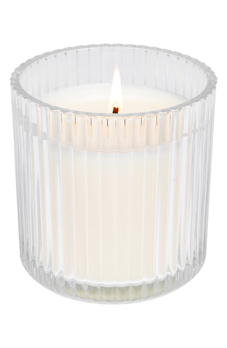 SWEET WATER DECOR Wildflowers & Salt Ribbed Candle, Main, color,