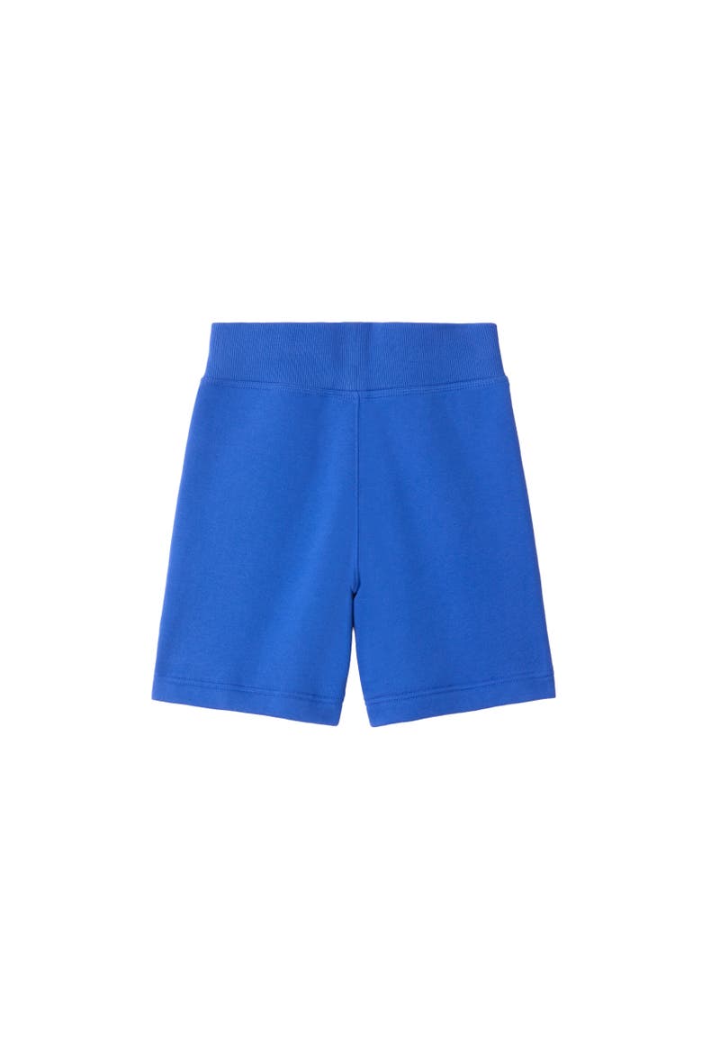 Check Trim Cotton Shorts, Alternate, color, Hyacinth blue