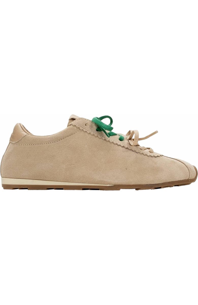 Forever & Always Shoes Crea Leather Sneakers, Alternate, color, Beige Suede Leather