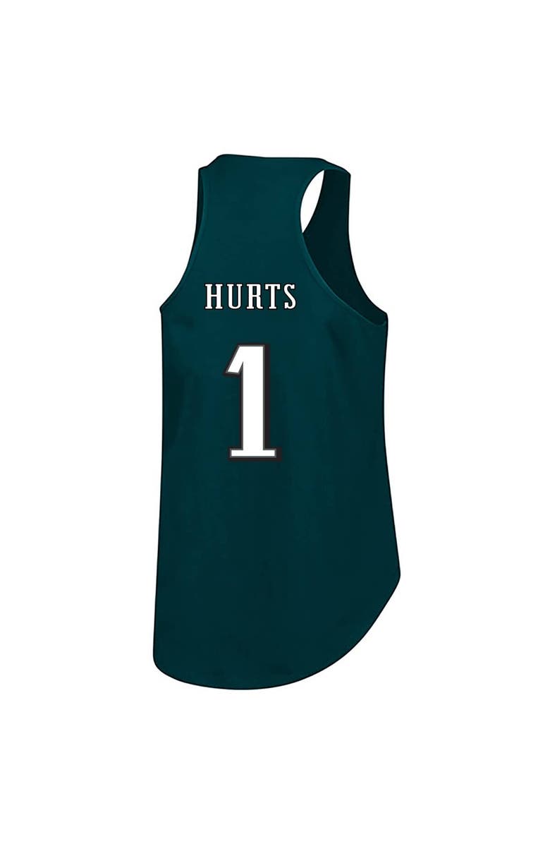 FANATICS Women's Fanatics Jalen Hurts Green Philadelphia Eagles Plus Size Name & Number Tank Top, Alternate, color, Green