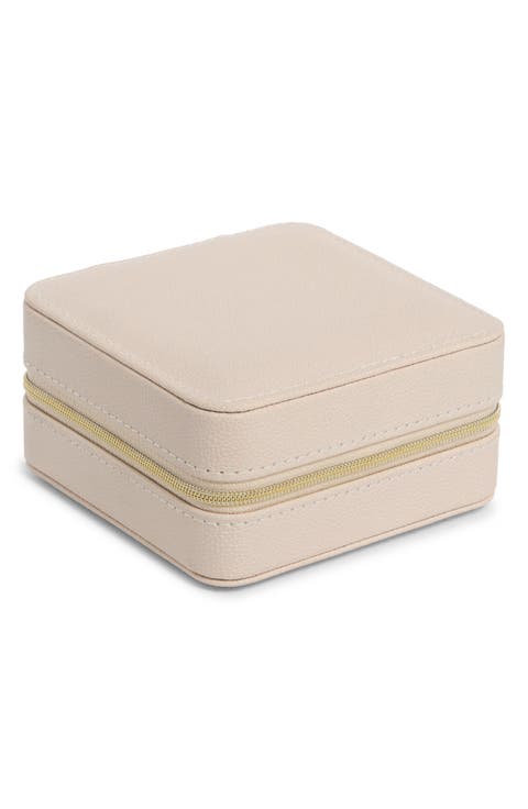 Square Zip Jewelry Box