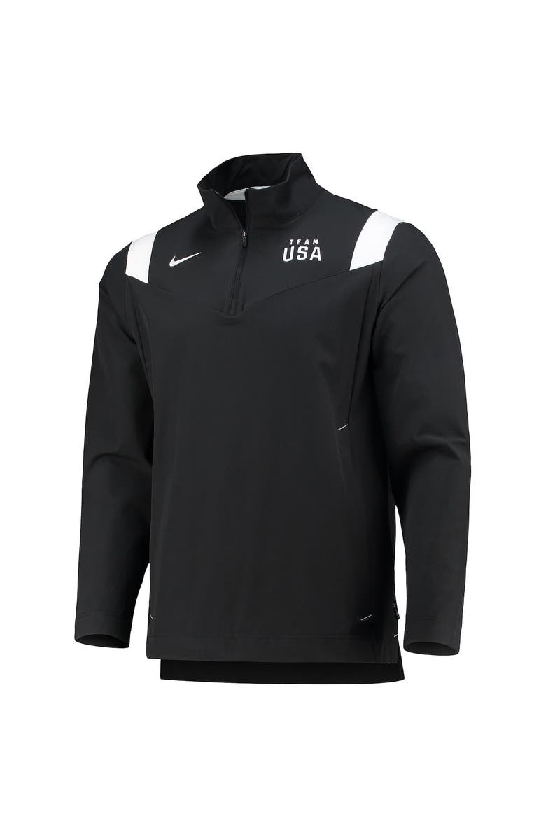 Nike Men's Nike Black Team USA On-Field Quarter-Zip Jacket, Alternate, color, 