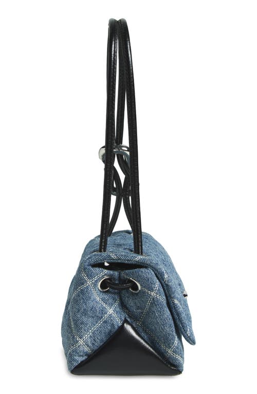 Marc Jacobs The Mini Dual Diamond Quilted Denim Shoulder Bag