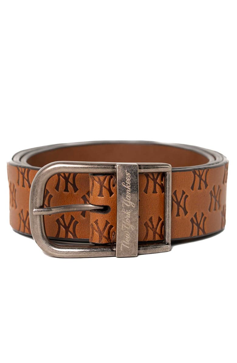LUSSO Brown New York Yankees Saul Belt, Alternate, color, 