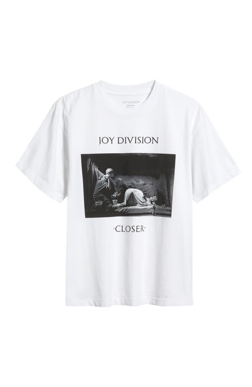 Id Supply Co Joy Division 'closer' Graphic T-shirt In White