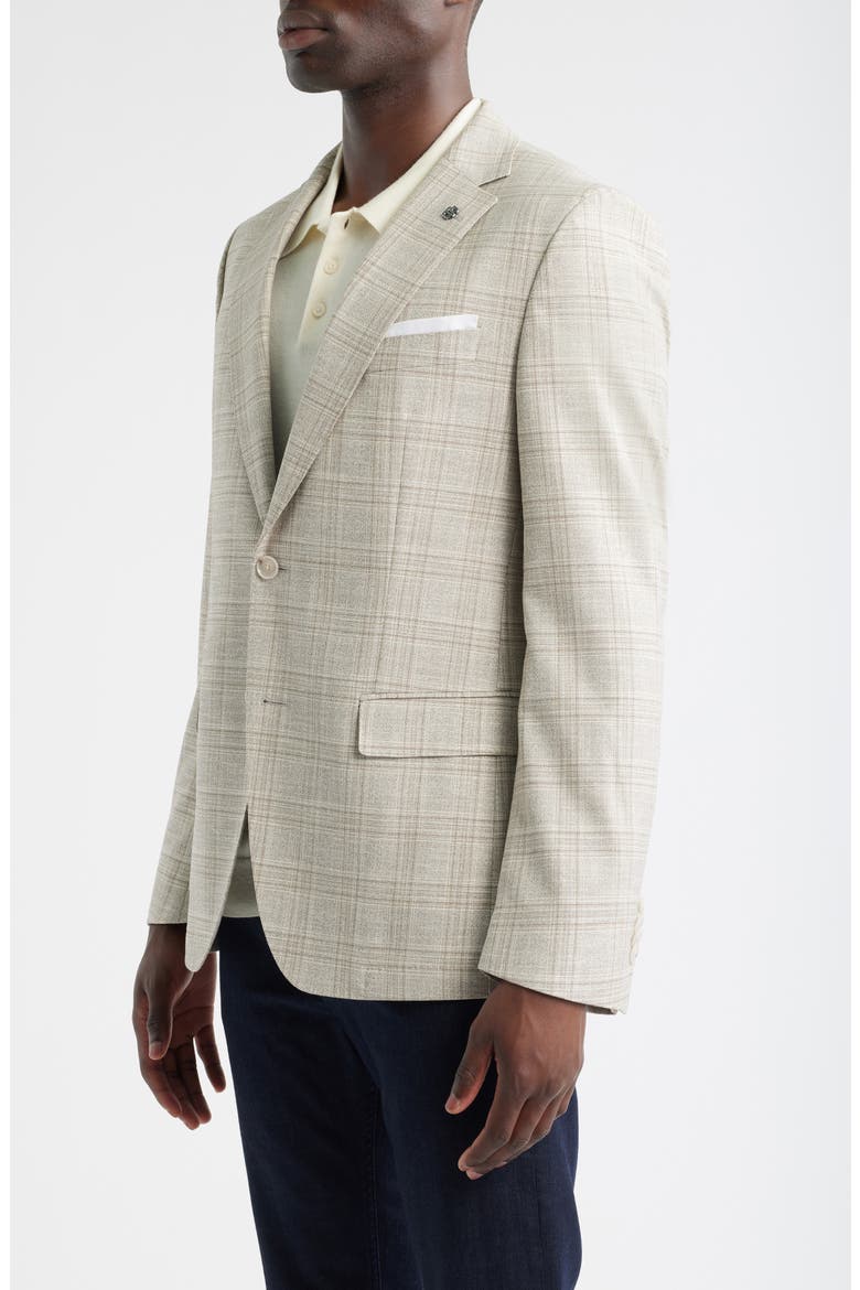Hutson Slim Fit Plaid Sport Coat, Alternate, color, OPEN WHITE