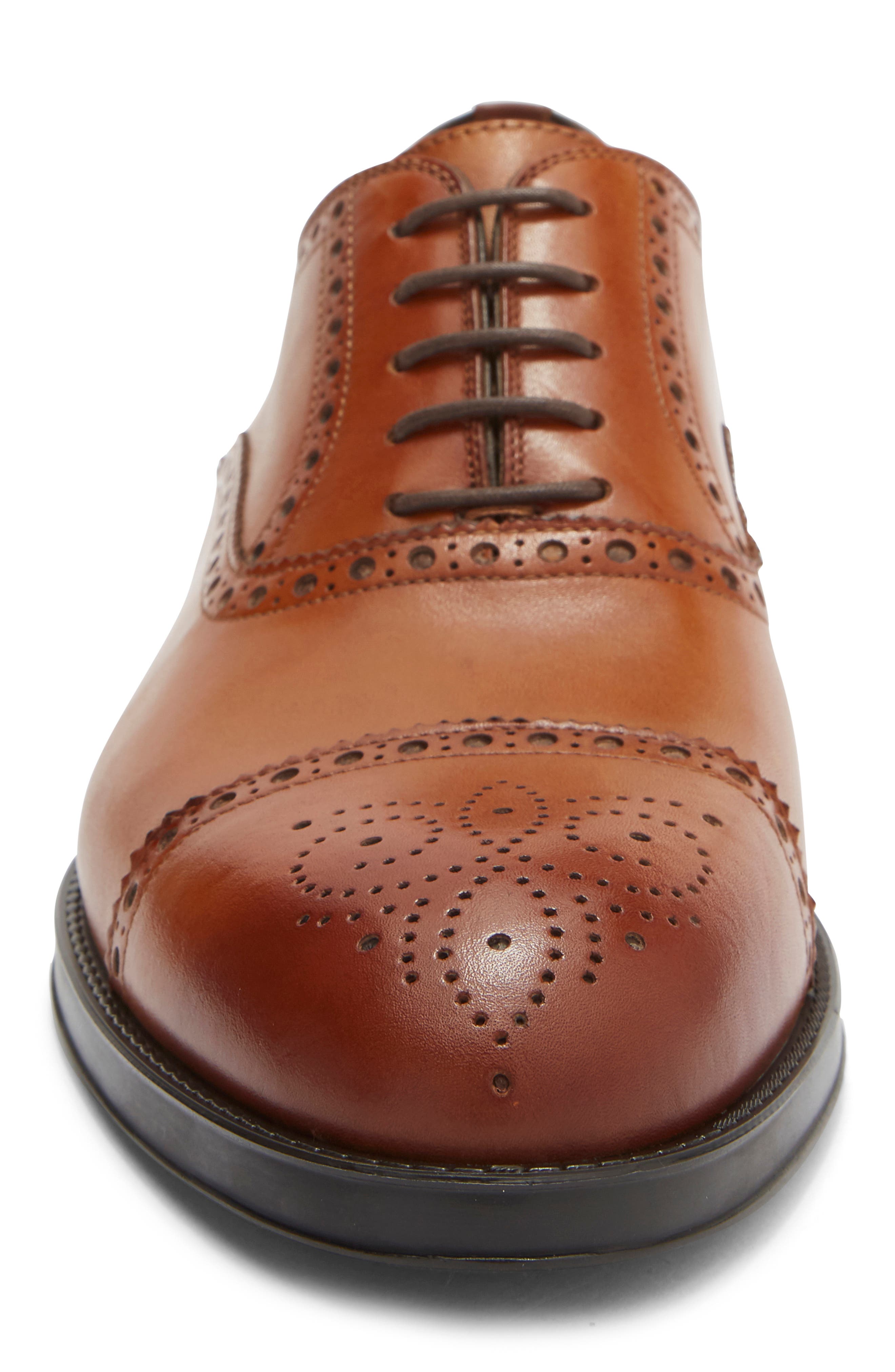 Eddison Cap Toe Oxford, Alternate, color, CUERO
