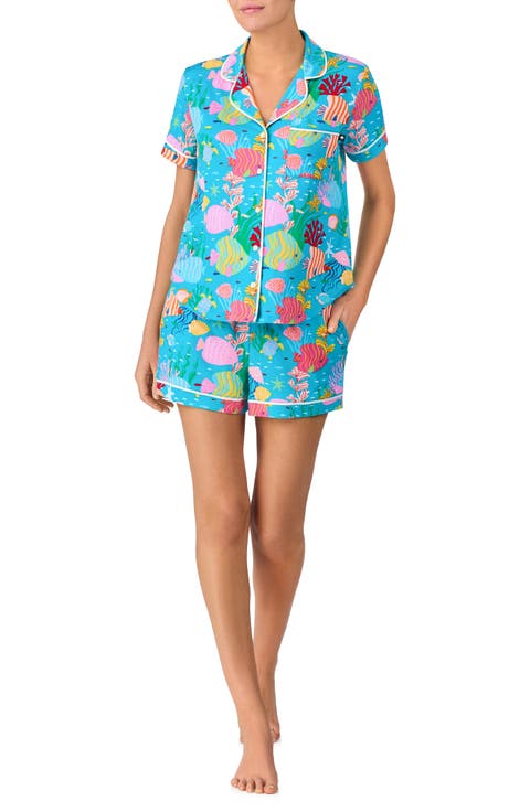 print short pajamas
