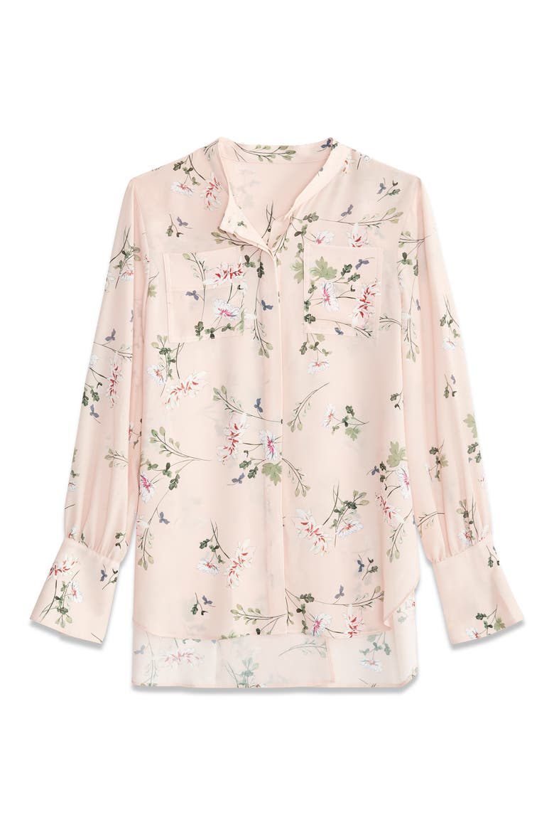 Print Pocket Blouse, Alternate, color, BLUSH COMBO