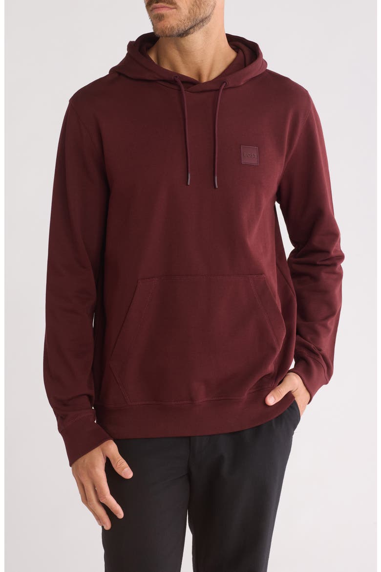 Wetalk Cotton Pullover Hoodie, Main, color, DARK RED