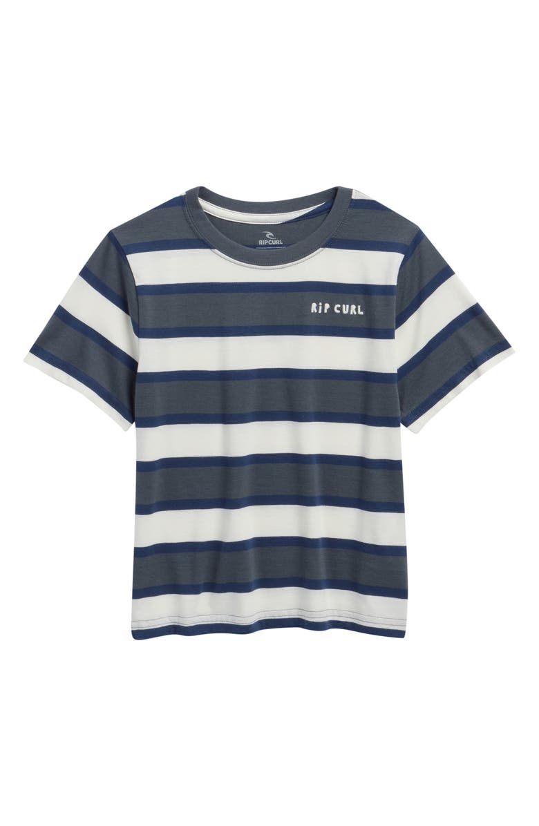 Rip Curl Kids' Surf Stripe Cotton T-Shirt, Main, color, Pine Night