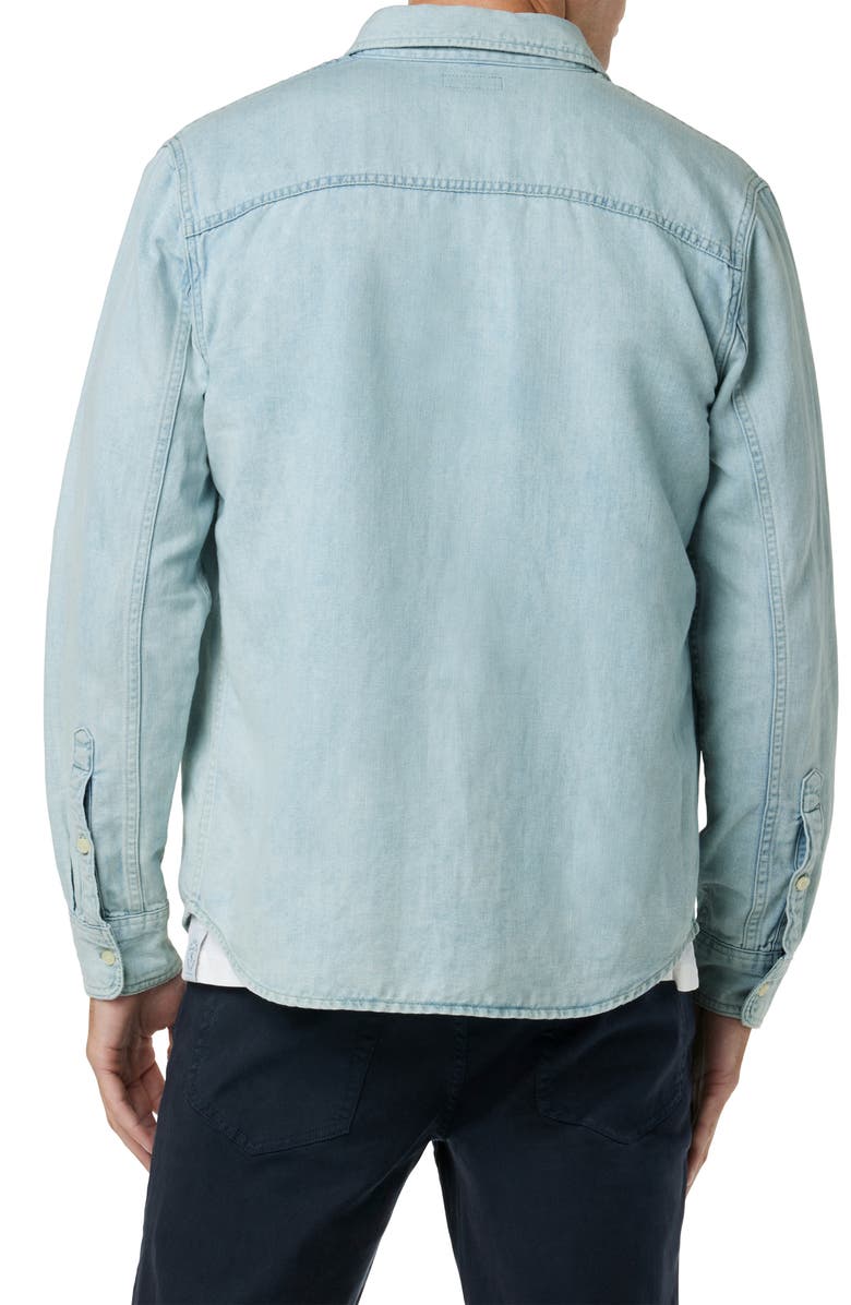 Joe's Lou Indigo Cotton & Linen Button-Up Shirt, Alternate, color, Spring Sky
