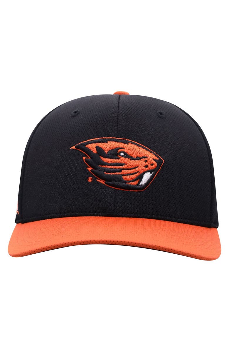 TOP OF THE WORLD Men's Top of the World Black Oregon State Beavers Reflex Fitted Hat, Alternate, color, Black