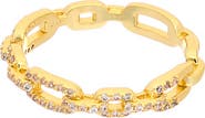 Juvell Pavé Cubic Zirconia Link Band Ring