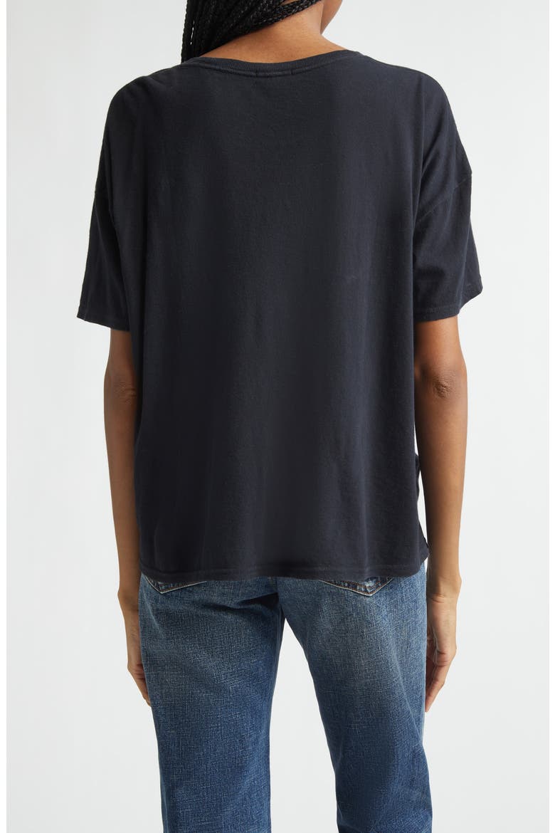 IDGAF Cotton & Cashmere Graphic T-Shirt, Alternate, color, BLACK
