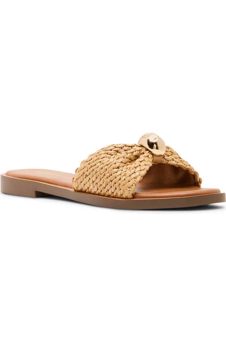 Madden Girl <p>Sunset Slide Sandal (Women)</p>, Main, color, Natural Raffia